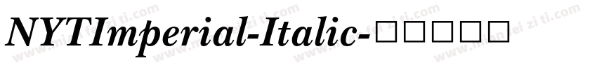 NYTImperial-Italic字体转换