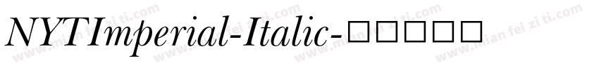 NYTImperial-Italic字体转换