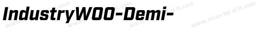 IndustryW00-Demi字体转换