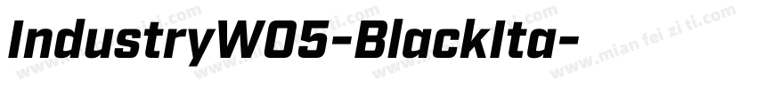 IndustryW05-BlackIta字体转换