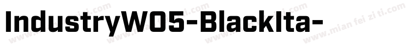 IndustryW05-BlackIta字体转换