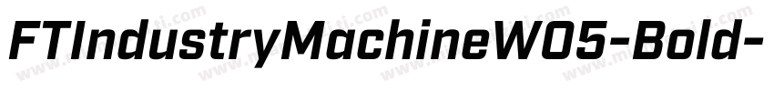 FTIndustryMachineW05-Bold字体转换