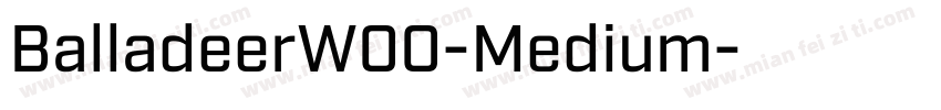 BalladeerW00-Medium字体转换