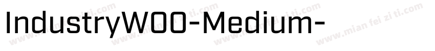 IndustryW00-Medium字体转换