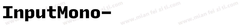 InputMono字体转换