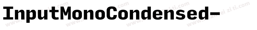 InputMonoCondensed字体转换