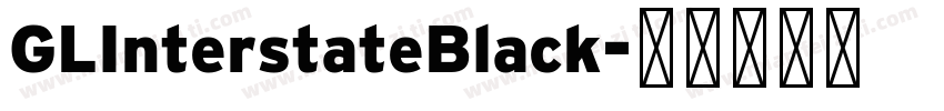 GLInterstateBlack字体转换