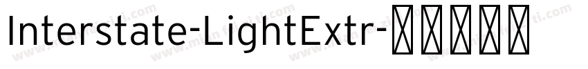 Interstate-LightExtr字体转换