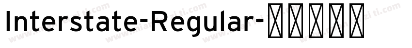 Interstate-Regular字体转换