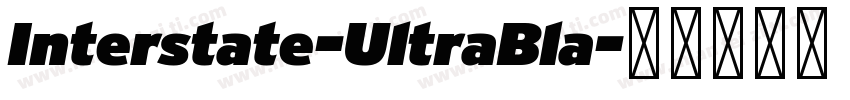 Interstate-UltraBla字体转换