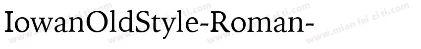 IowanOldStyle-Roman字体转换