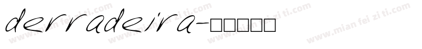 derradeira字体转换