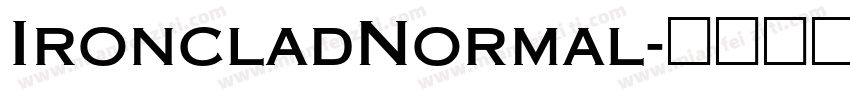 IroncladNormal字体转换