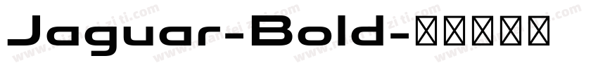 Jaguar-Bold字体转换