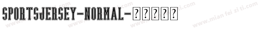 SportsJersey-Normal字体转换