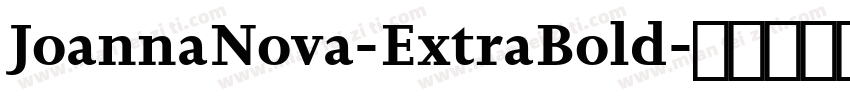 JoannaNova-ExtraBold字体转换