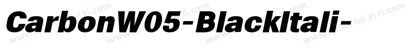 CarbonW05-BlackItali字体转换