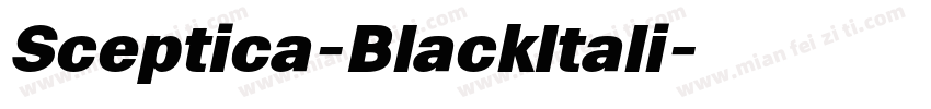 Sceptica-BlackItali字体转换