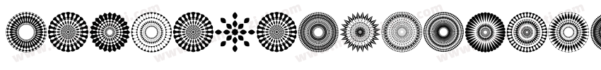 Mandalas-Xm7g.ttf字体转换