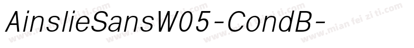 AinslieSansW05-CondB字体转换