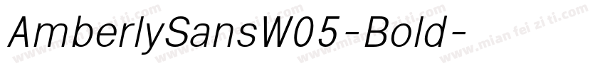 AmberlySansW05-Bold字体转换