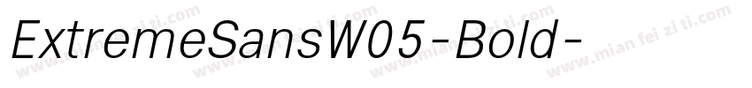 ExtremeSansW05-Bold字体转换