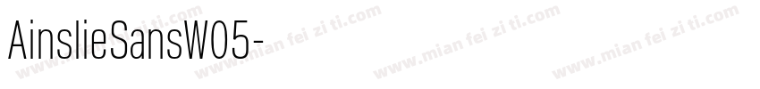 AinslieSansW05字体转换