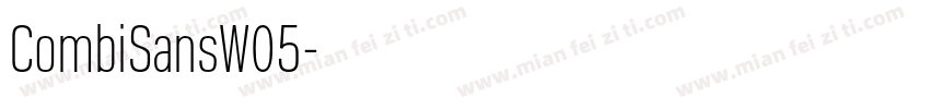 CombiSansW05字体转换
