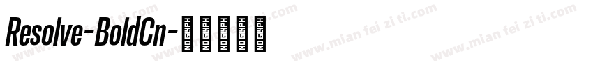 Resolve-BoldCn字体转换