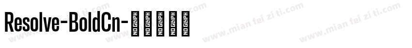 Resolve-BoldCn字体转换