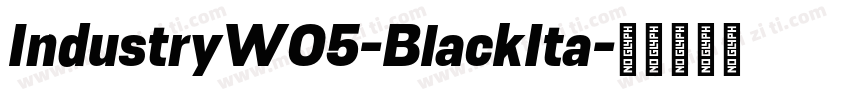 IndustryW05-BlackIta字体转换