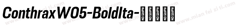 ConthraxW05-BoldIta字体转换