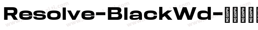 Resolve-BlackWd字体转换