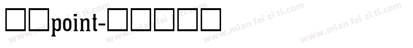 宋体point字体转换