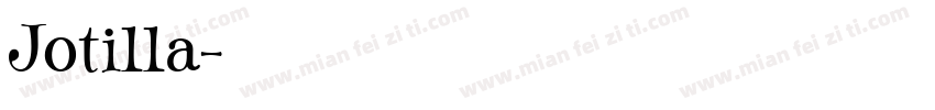 Jotilla字体转换