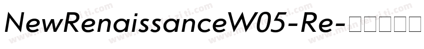 NewRenaissanceW05-Re字体转换