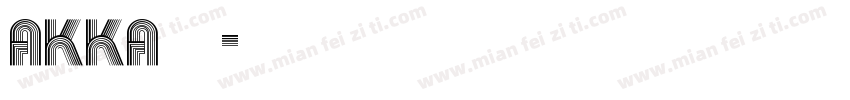 akka字体字体转换
