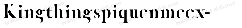Kingthingspiquenmeex字体转换