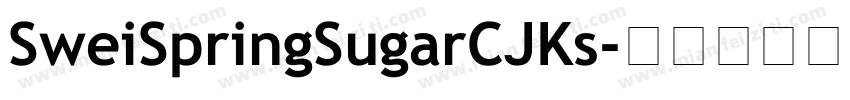 SweiSpringSugarCJKs字体转换