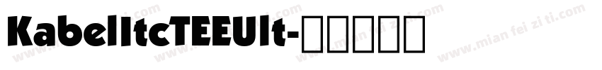 KabelItcTEEUlt字体转换