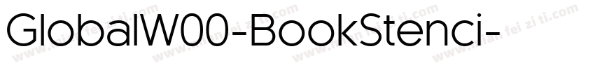 GlobalW00-BookStenci字体转换