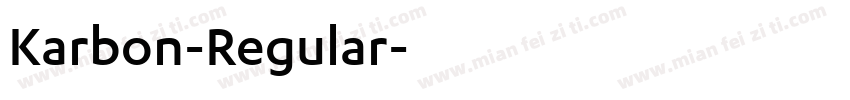 Karbon-Regular字体转换