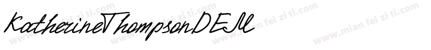 KatherineThompsonDEM字体转换