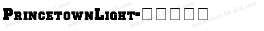 PrincetownLight字体转换