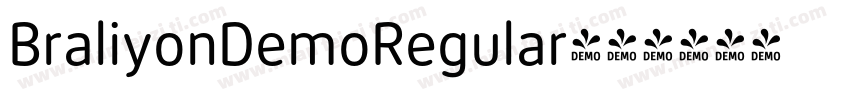 BraliyonDemoRegular字体转换