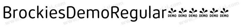 BrockiesDemoRegular字体转换