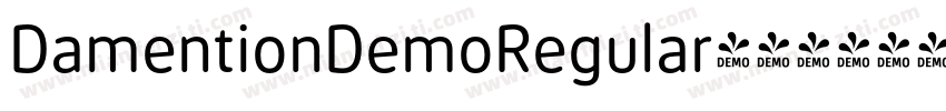 DamentionDemoRegular字体转换