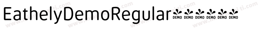 EathelyDemoRegular字体转换