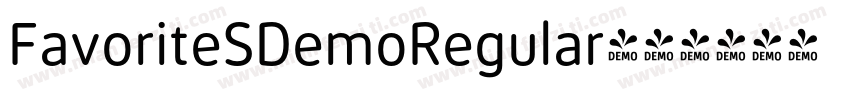 FavoriteSDemoRegular字体转换