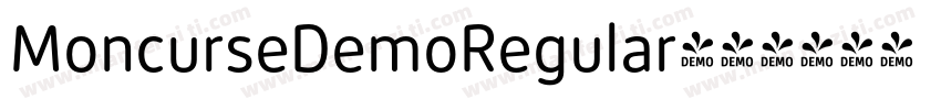 MoncurseDemoRegular字体转换
